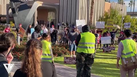 Hilarious !!! Socialists students protest at ASU gets hijacked by conservatives