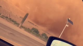 Huge Dust Devil Passing By