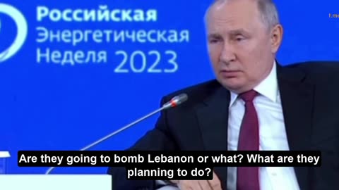 Putin wonders if Washington wants to BOMB Lebanon