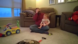 Playtime With Dad Ends In Baby Boy Knocking Him Out