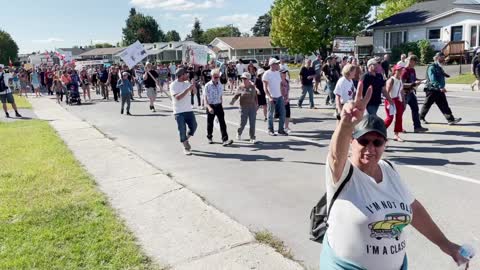 Manifestation à Gatineau contre le passeport vaccinal et la vaccination obligatoire