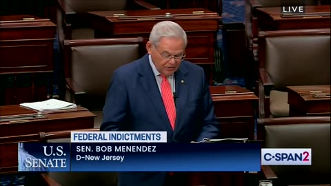 Bob Menendez Doubles Down In Senate Floor Speech