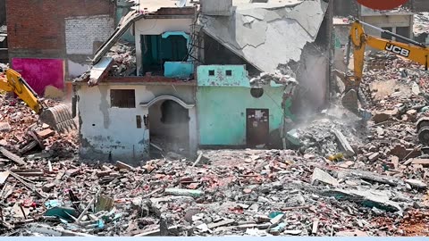 लखनऊ में अतिक्रमण कार्यों पर चला बाबा का बुलडोज़र #shorts #shortsviral #akhbarnagar #demolition