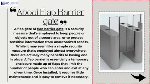 Complete Information About Flap Barrier Gate