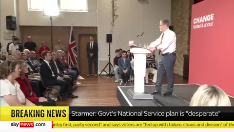 National service plan 'desperate' says Sir Keir Starmer in first keynote speech of Sky News