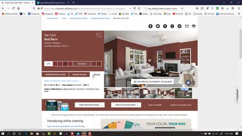How to find hex codes for Sherwin Williams Paint colors