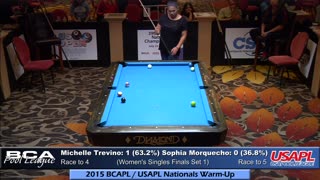 (Women's Singles Final - Part 1) Trevino vs Morquecho ▸ 2015 BCAPL⁄USAPL Nationals Warm-Up