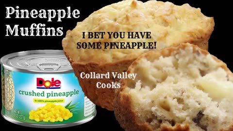 Pineapple Muffins - Canned Pineapple Recipes - Moist and Delicious