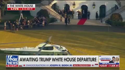 Trump Departs the White House for the Last Time as President