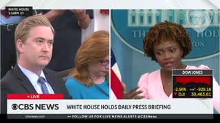 Doocy's brutal question leaves Press Sec flipping through pages for answer