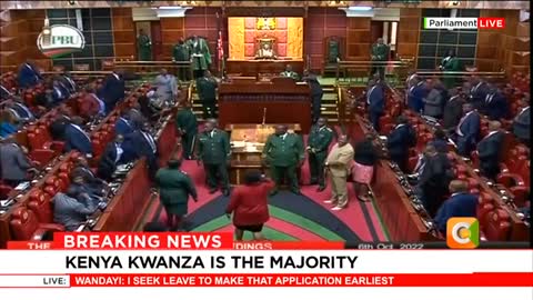Chaos in National Assembly after speaker declares Kenya Kwanza the majority coalition in the house