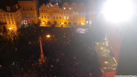 Prague, Czech Republic: Vaccine Passport and lockdown protests Nov. 18, 2021