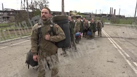 The surrender of militants of the Azov national battalion