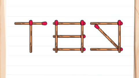 Remove 6 sticks and make it a 10.! Brain Test Level 63!