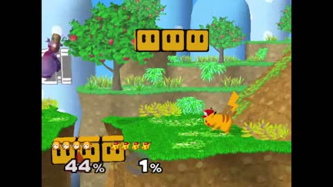 Super Smash Bros Melee (ssmb) - Zelda vs Pikachu (lv9 cpu)