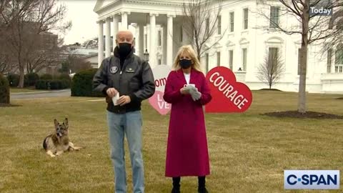 The Press fall in love with the Bidens for Valentines Day