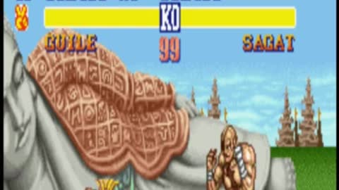 Zerando Street Fighter 2 The world Warrior, Guile Vs Sagat