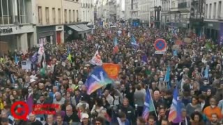 Tens of Thousand of Parisians Peacefully Protest Against the Rapidly-Rising Cost of Living