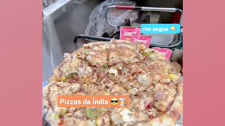 Pizza de Rua na India - Sabor sem igual...