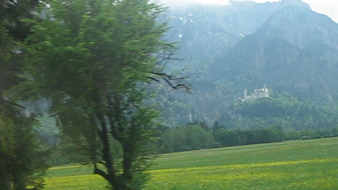 View of Neuschwanstein castle. Bavaria.