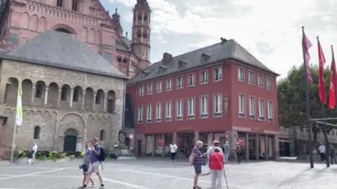 Mainz Tours, Central Train Station, Germany Tours, Gutenberg Platz