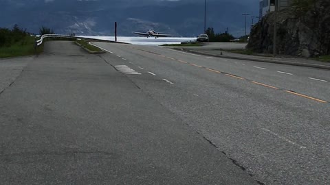Airplane Roadway Landing Fail