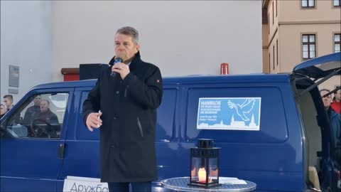 KARSTEN HILSE, MdB (AfD) - 62. MAHNWACHE - BAUTZEN, Kornmarkt, 11 04 2022