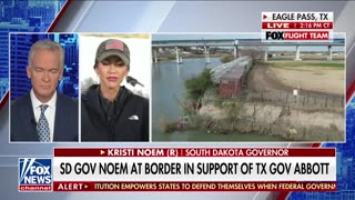 Gov Kristi Noem The US southern border is a 'war zone'.