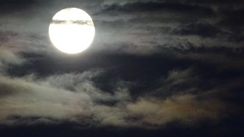 Clouds BEHIND The Moon - 1