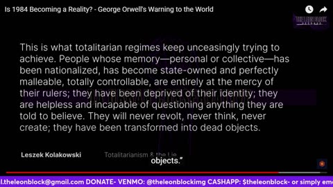 DAC- Rewriting Reality: Orwell's Warning on Power, Past, and Present