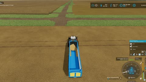 Harvesting a field with 2 combines 4 of 4