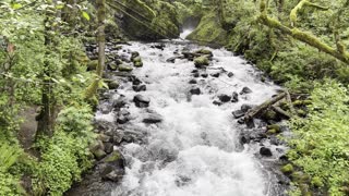 Bridal Veil Falls Creek – Columbia River Gorge National Scenic Area – Oregon – 4K