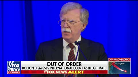 Bolton announces the US will not cooperate with the ICC