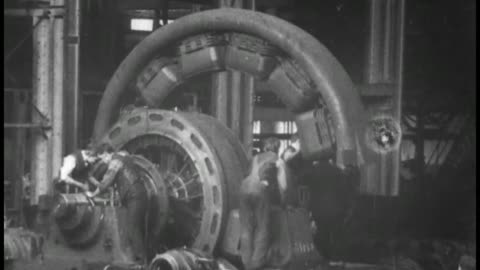 Assembling A Generator, Westinghouse Works (1904 Original Black & White Film)