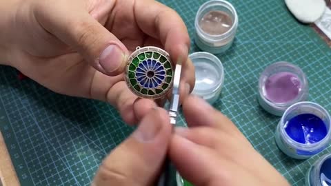 The whole process of making a high temperature transparent enamel church dome, part two.
