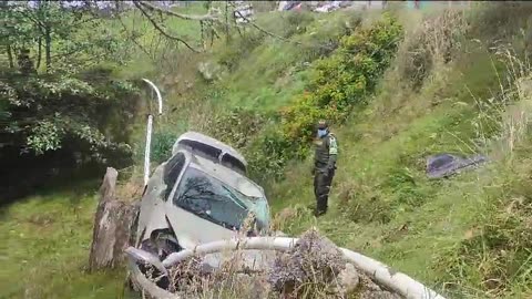 Accidente en la vía Pamplona a Cúcuta