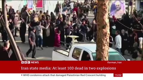 Iran: At least 100 dead in bomb blasts near general Qasem Soleimani's tomb | BBC News