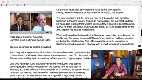 Gonzalo Lira is "back." Elon Musk calls Zelensky+Biden over Lira's imprisonment,wants US involvement