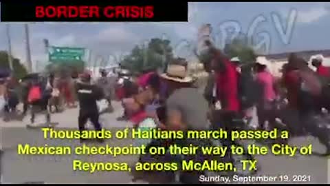 BREAKING : Invasion Force of Thousands Of Haitians Heading Toward Southern Border.