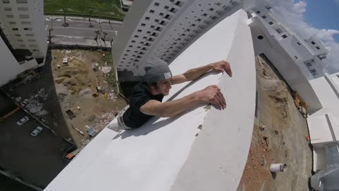 Risky High Rise Workout in Morocco