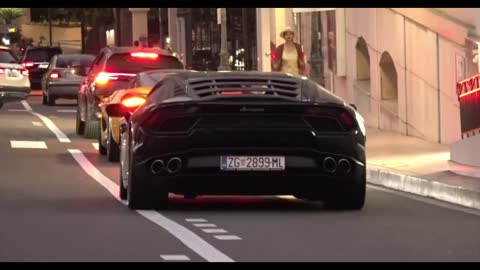 Shooting sports cars on the street