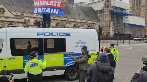 UK 'pamper' policing policies applies to protesters of the fake global warming...