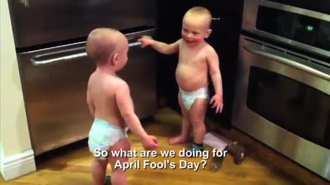 babies talking funny video