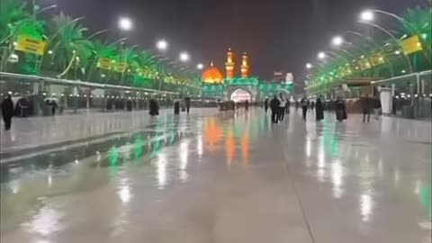 Prayer on the holy shrine of Hazrat Imam Hussain A.S