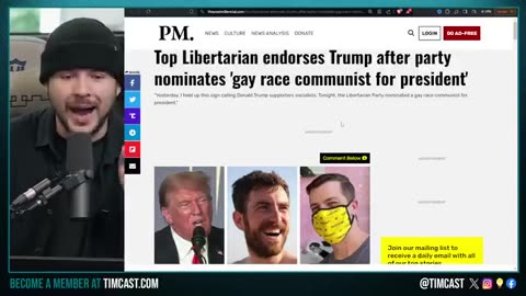 Libertarians select gay, Antifa-loving,Trump- hating, vaccine mandate presidential candidate.