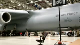Giant C-5M Super Galaxy gets jacked on time lapse