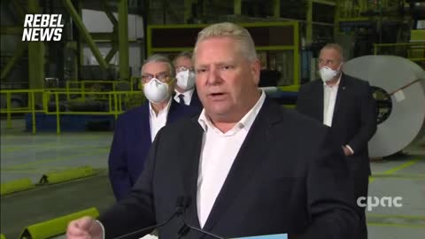 Ontario Premier Doug Ford speaks about covid restrictions.