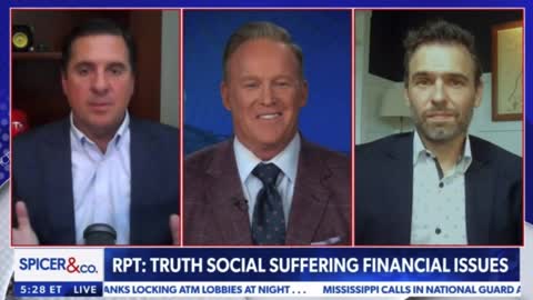 Devin Nunes clears up the fake news reports that Truth Social is struggling financially?