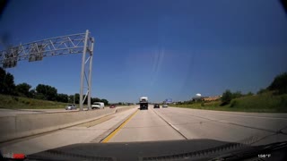RV Takes Out Car While Changing Lanes