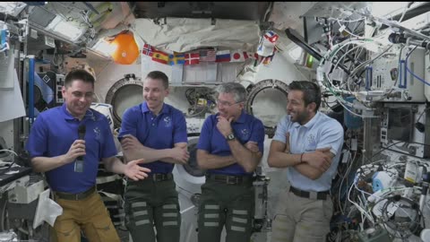 Expedition 69 NASA spasex crew_6 Talk with media